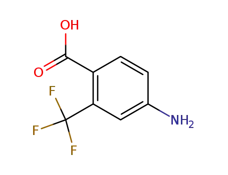 Molecular Structure of 393-06-6 (4-AMINO-2-TRIFLUOROMETHYLBENZOIC ACID)