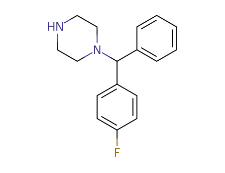 Molecular Structure of 27064-89-7 (1-(4-FLUORO-ALPHA-PHENYLBENZYL)PIPERAZINE)