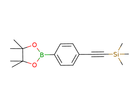 4-(4,4,5,5-Tetramethyl-[1,3,2]dioxaborolan-2-yl)-phenylethynyl-trimethylsilane