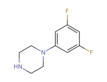 Molecular Structure of 180698-14-0 (1-(3,5-difluorophenyl)piperazine)