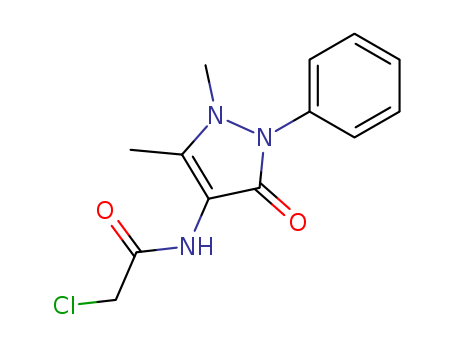 Acetamide,2-chloro-N-(2,3-dihydro-1,5-dimethyl-3-oxo-2-phenyl-1H-pyrazol-4-yl)- cas  3608-86-4