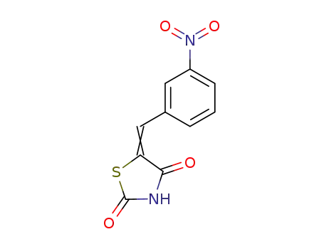 Molecular Structure of 24044-52-8 (5-[(3-NITROPHENYL)METHYLENE]-1,3-THIAZOLANE-2,4-DIONE)