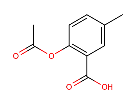 Molecular Structure of 14504-08-6 (Benzoic acid, 2-(acetyloxy)-5-methyl-)