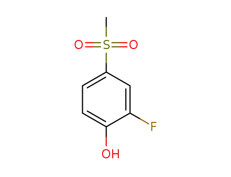 Molecular Structure of 398456-87-6 (2-Fluoro-4-methylsulfonylphenol)