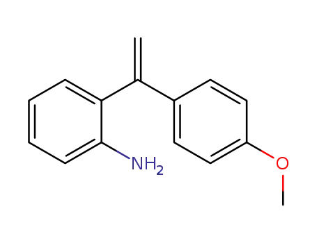 Molecular Structure of 101089-43-4 (Benzenamine, 2-[1-(4-methoxyphenyl)ethenyl]-)
