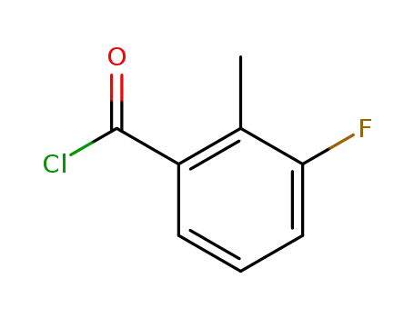 Molecular Structure of 168080-76-0 (Benzoyl chloride, 3-fluoro-2-methyl- (9CI))