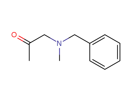 Molecular Structure of 23982-57-2 ((Benzylmethylamino)acetone)