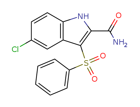 1H-Indole-2-carboxamide,5-chloro-3-(phenylsulfonyl)-