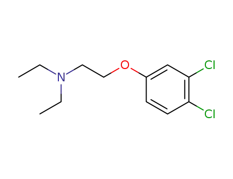 Molecular Structure of 65202-07-5 (Ethanamine,2-(3,4-dichlorophenoxy)-N,N-diethyl-)