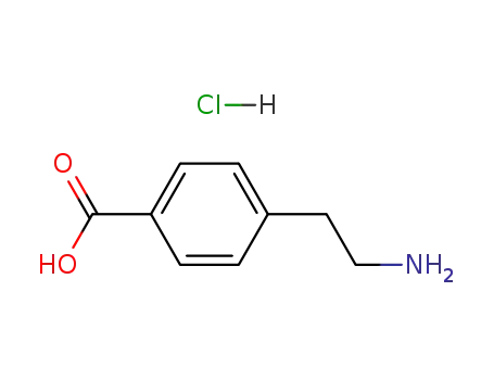 Molecular Structure of 60531-36-4 (4-(2-AMINOETHYL)BENZOIC ACID HYDROCHLORIDE)