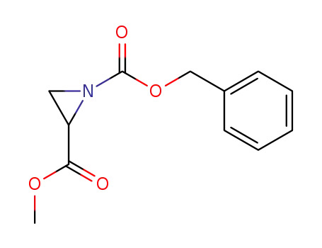 Molecular Structure of 170701-87-8 (Aziridine-1,2-dicarboxylic acid 1-benzyl ester 2-methyl ester)