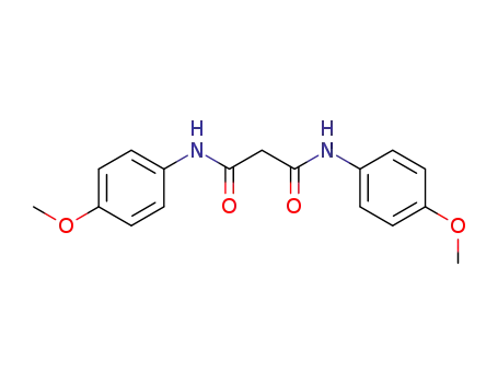 Molecular Structure of 15589-58-9 (Propanediamide,N1,N3-bis(4-methoxyphenyl)-)