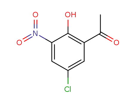 Molecular Structure of 84942-40-5 (5'-Chloro-2'-hydroxy-3'-nitroacetophenone)