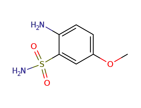 Molecular Structure of 6451-50-9 (2-Amino-5-methoxy-benzene sulphonamide)