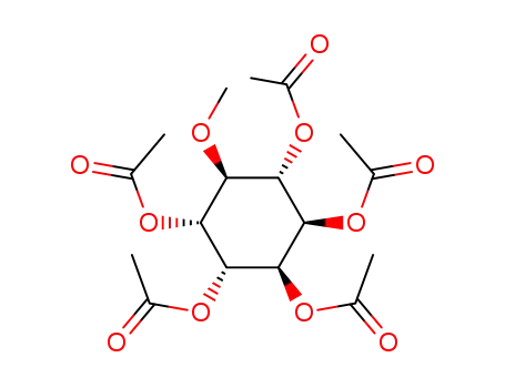 Molecular Structure of 42442-75-1 ((1R,2R,3R,4S,5R,6R)-2,3,4,6-tetrakis(acetyloxy)-5-methoxycyclohexyl acetate)