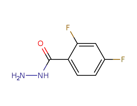 Molecular Structure of 118737-62-5 (2,4-DIFLUOROBENZOIC ACID HYDRAZIDE)