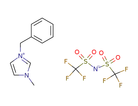 Molecular Structure of 433337-24-7 (1-benzyl-3-methylimidazolium bis((trifluoromethyl)sulfonyl)imide)