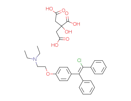 Molecular Structure of 7619-53-6 (clomifene citrate)