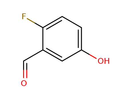 Molecular Structure of 103438-84-2 (2-FLUORO-5-HYDROXYBENZALDEHYDE)