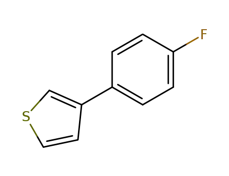 Molecular Structure of 119492-73-8 (3-(4-FLUORO-PHENYL)-THIOPHENE)