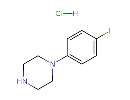Molecular Structure of 16141-90-5 (1-(4-FLUOROPHENYL)PIPERAZINE HYDROCHLORIDE)
