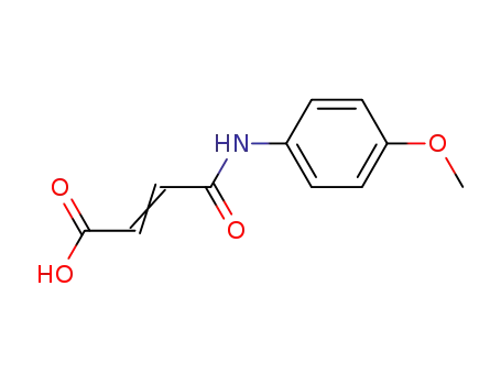 Molecular Structure of 37902-60-6 (4-(4-METHOXYANILINO)-4-OXOBUT-2-ENOIC ACID)