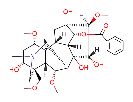 Molecular Structure of 63238-67-5 (benzoylmesaconine)