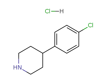 Molecular Structure of 6652-06-8 (4-(4-Chloro-phenyl)-piperidine hydrochloride)