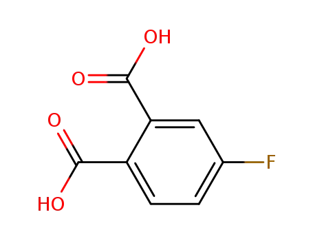 Molecular Structure of 320-97-8 (4-Fluorophthalic acid)