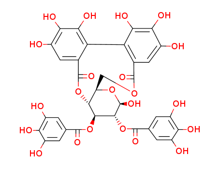 b-D-Glucopyranose, cyclic4,6-(4,4',5,5',6,6'-hexahydroxy[1,1'-biphenyl]-2,2'-dicarboxylate)2,3-bis(3,4,5-trihydroxybenzoate) (9CI)