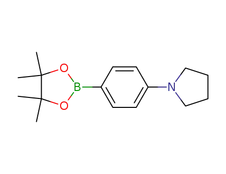 Molecular Structure of 852227-90-8 (1-[4-(4,4,5,5-TETRAMETHYL-1,3,2-DIOXABOROLAN-2-YL)PHENYL]PYRROLIDINE)