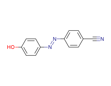 Molecular Structure of 107016-88-6 (Benzonitrile, 4-[(1E)-(4-hydroxyphenyl)azo]-)