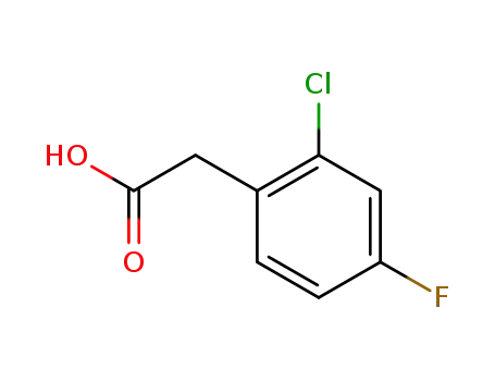 Molecular Structure of 177985-32-9 (2-CHLORO-4-FLUOROPHENYLACETIC ACID)
