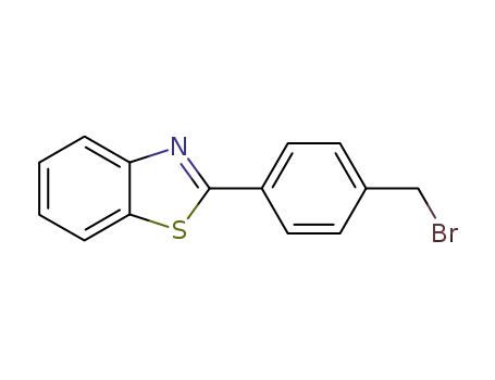 Molecular Structure of 24239-18-7 (2-(4-BROMOMETHYL-PHENYL)-BENZOTHIAZOLE)