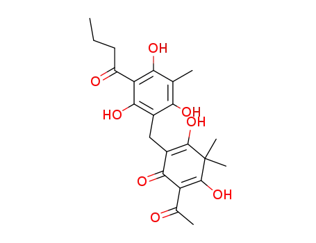 2-Acetyl-3,5-dihydroxy-4,4-dimethyl-6-[[2,4,6-trihydroxy-3-methyl-5-(1-oxobutyl)phenyl]methyl]-2,5-cyclohexadien-1-one
