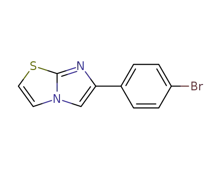 Molecular Structure of 7120-13-0 (6-(4-Bromo-phenyl)-imidazo[2,1-b]thiazole)