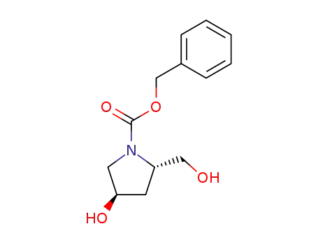 Molecular Structure of 95687-41-5 (Z-TRANS-4-HYDROXY-L-PROLINOL)
