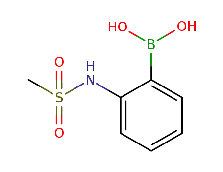Molecular Structure of 756520-78-2 (2-(Methanesulfonylamino)phenylboronic acid)