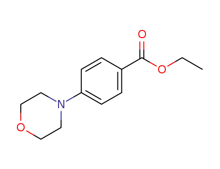Molecular Structure of 19614-15-4 (ETHYL 4-MORPHOLINOBENZENECARBOXYLATE)