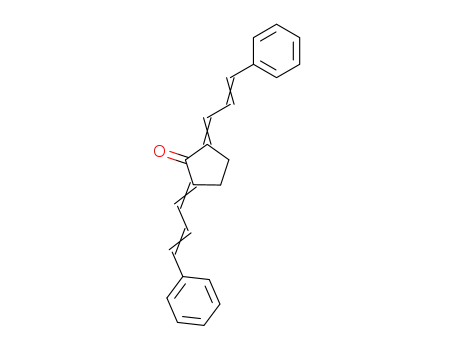 Molecular Structure of 21856-78-0 (2,5-bis(3-phenyl-2-propenylidene)cyclopentanone)
