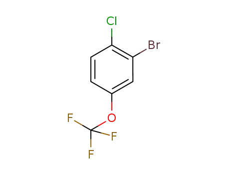 Molecular Structure of 468075-00-5 (2-Bromo-1-chloro-4-(trifluoromethoxy)benzene)