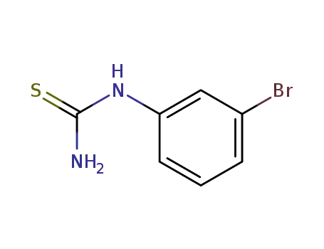 Molecular Structure of 21327-14-0 (1-(3-BROMOPHENYL)-2-THIOUREA)