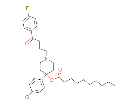4-(4-chlorophenyl)-1-[4-(4-fluorophenyl)-4-oxobutyl]-4-piperidyl decanoate