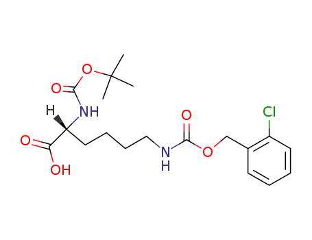 Molecular Structure of 57096-11-4 (Boc-N'-(2-chloro-Cbz)-D-lysine)