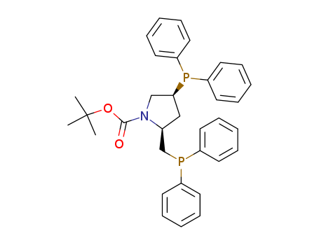 1-Pyrrolidinecarboxylicacid, 4-(diphenylphosphino)-2-[(diphenylphosphino)methyl]-, 1,1-dimethylethylester, (2S,4S)-(61478-28-2 )