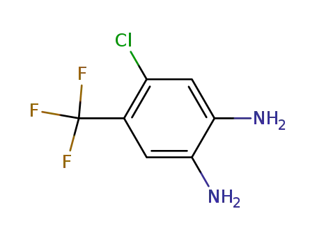 Molecular Structure of 157590-59-5 (2-Chloro-4,5-diaminobenzotrifluoride)