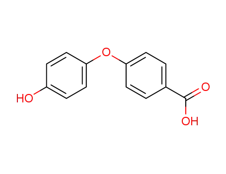 Molecular Structure of 500-76-5 (4-(4-HYDROXYPHENOXY)BENZOIC ACID)