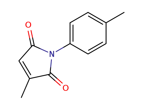 Molecular Structure of 3120-12-5 (1H-Pyrrole-2,5-dione, 3-methyl-1-(4-methylphenyl)-)