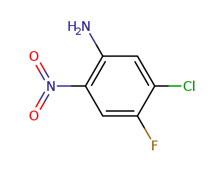Molecular Structure of 104222-34-6 (5-CHLORO-4-FLUORO-2-NITROANILINE)