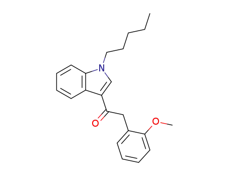 Molecular Structure of 864445-43-2 (2-(2-methoxyphenyl)-1-(1-pentylindol-3-yl)ethanone)